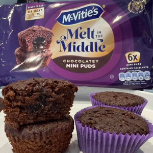 McVitie’s Melt in the Middle Chocolatey Mini Puds 6 Pack 162g