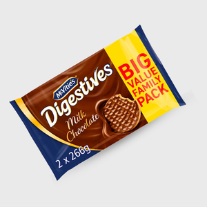 McVities Digestives Milk Chocolate Twin Pack - 2x266g