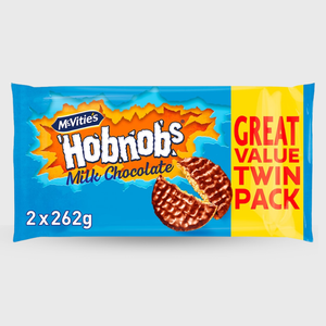 McVities Hob Nobs Dark Chocolate Twin Pack - 2x262g