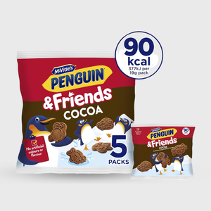 McVities Penguin & Friends Cocoa Biscuits 5-pack - 100g