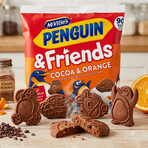 McVities Penguin & Friends Cocoa & Orange Biscuits 5-pack - 100g