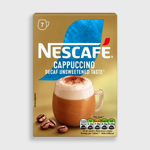 Nescafé Decaf Unsweetened Cappuccino 7 Pack 105g