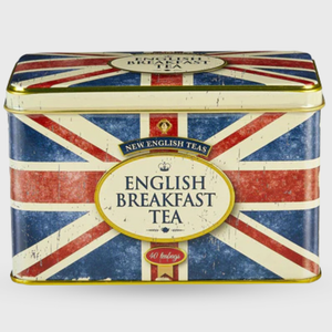 New English Teas English Breakfast Tea Union Jack Tin - 40 Teabags