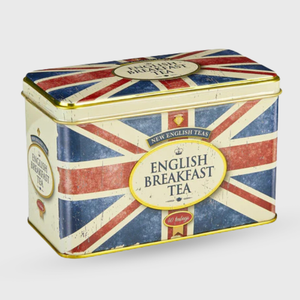 New English Teas English Breakfast Tea Union Jack Tin - 40 Teabags