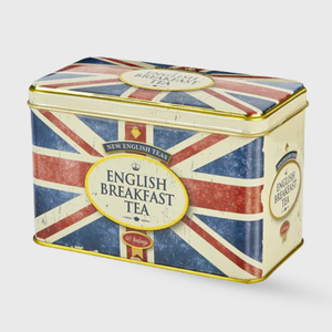 New English Teas English Breakfast Tea Union Jack Tin - 40 Teabags