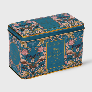 New English Teas Song Thrush Classic Teal Tin - 40 Teabags