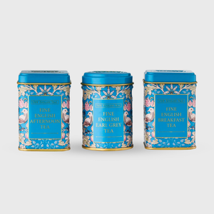 New English Teas Song Thrush Mini Tin & Infuser Gift Set - 3 Loose Leaf Tea Tins