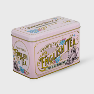 New English Teas Vintage Victorian 1869 Black Tea Pink Tin - 40 Teabags