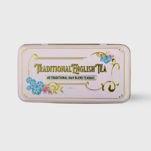 New English Teas Vintage Victorian 1869 Black Tea Pink Tin - 40 Teabags