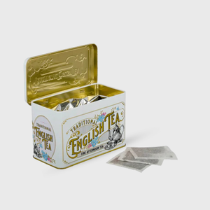 New English Teas Vintage Victorian English Afternoon Tea Ivory Tin - 40 Teabags