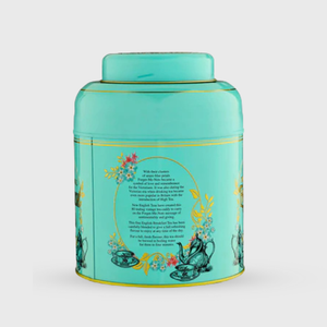 New English Teas Vintage Victorian English Breakfast Tea Mint Green Tin - 80 Teabags