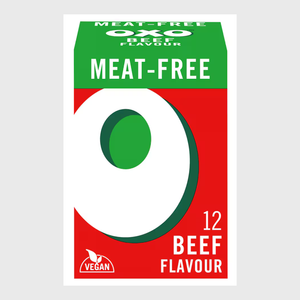 OXO Meat-Free Beef Flavour Stock Cubes - 12 Pack - 71g