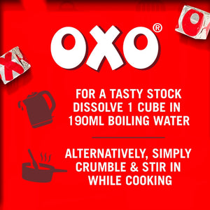 OXO Meat-Free Beef Flavour Stock Cubes - 12 Pack - 71g