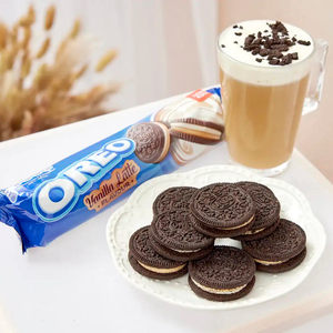 Oreo Vanilla Latte Sandwich Biscuits - 157g