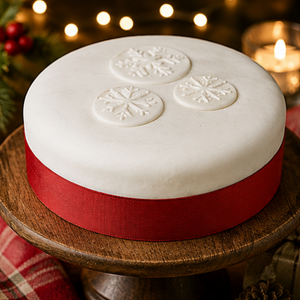 Original Cake Co. All Over Iced Premium Round Fruit Cake 6"