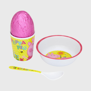 Kinnerton Peppa Pig Mealtime Set Easter Chocolate Gift Set - 50g Chocolate Egg