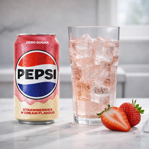 Pepsi Zero Sugar Strawberries & Cream Can 330ml