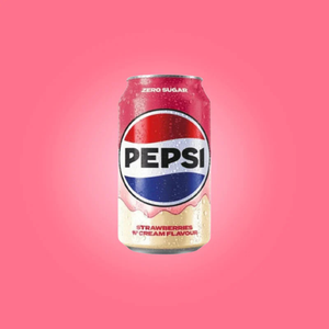 Pepsi Zero Sugar Strawberries & Cream Can 330ml