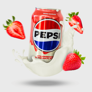 Pepsi Zero Sugar Strawberries & Cream Can 330ml