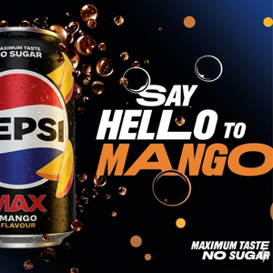 Pepsi MAX Zero Sugar Mango Flavour - 330ml