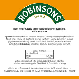 Robinsons Orange Squash Mini - 66ml