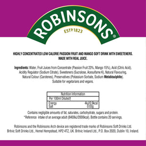 Robinsons Passionfruit & Mango Squash Mini - 66ml
