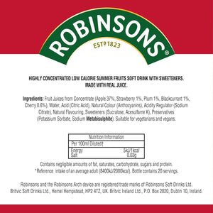 Robinsons Mini Squash Variety Pack - 5 × 66ml