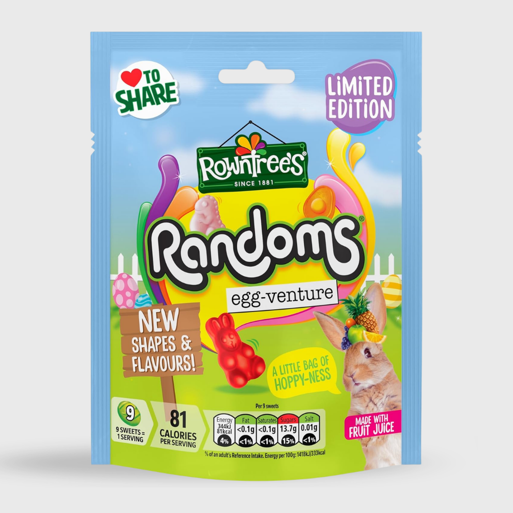 Rowntree's Randoms Egg-venture Spring Pouch 130g | British Gummy Candy ...