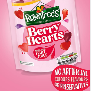 Rowntree’s Berry Hearts Candy Bag - 115g
