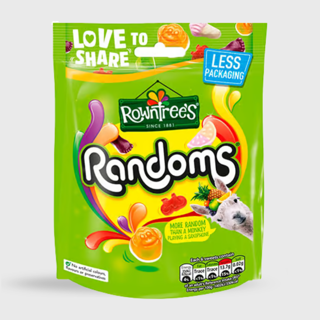 Rowntree's Randoms Sweets Sharing Pouch 150g | British Gummies ...