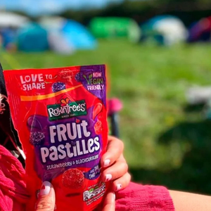 Rowntree's Fruit Pastilles Strawberry & Blackcurrant Only Sweets Sharing Bag - 143g