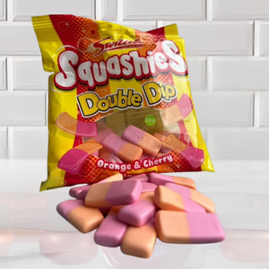 Swizzels Squashies Double Dip Orange & Cherry Squashies - 120g