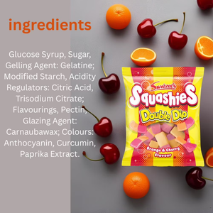 Swizzels Squashies Double Dip Orange & Cherry Squashies - 120g