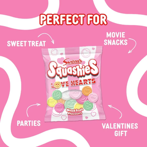 Swizzels Squashies Love Hearts Mixed Fruit - 140g