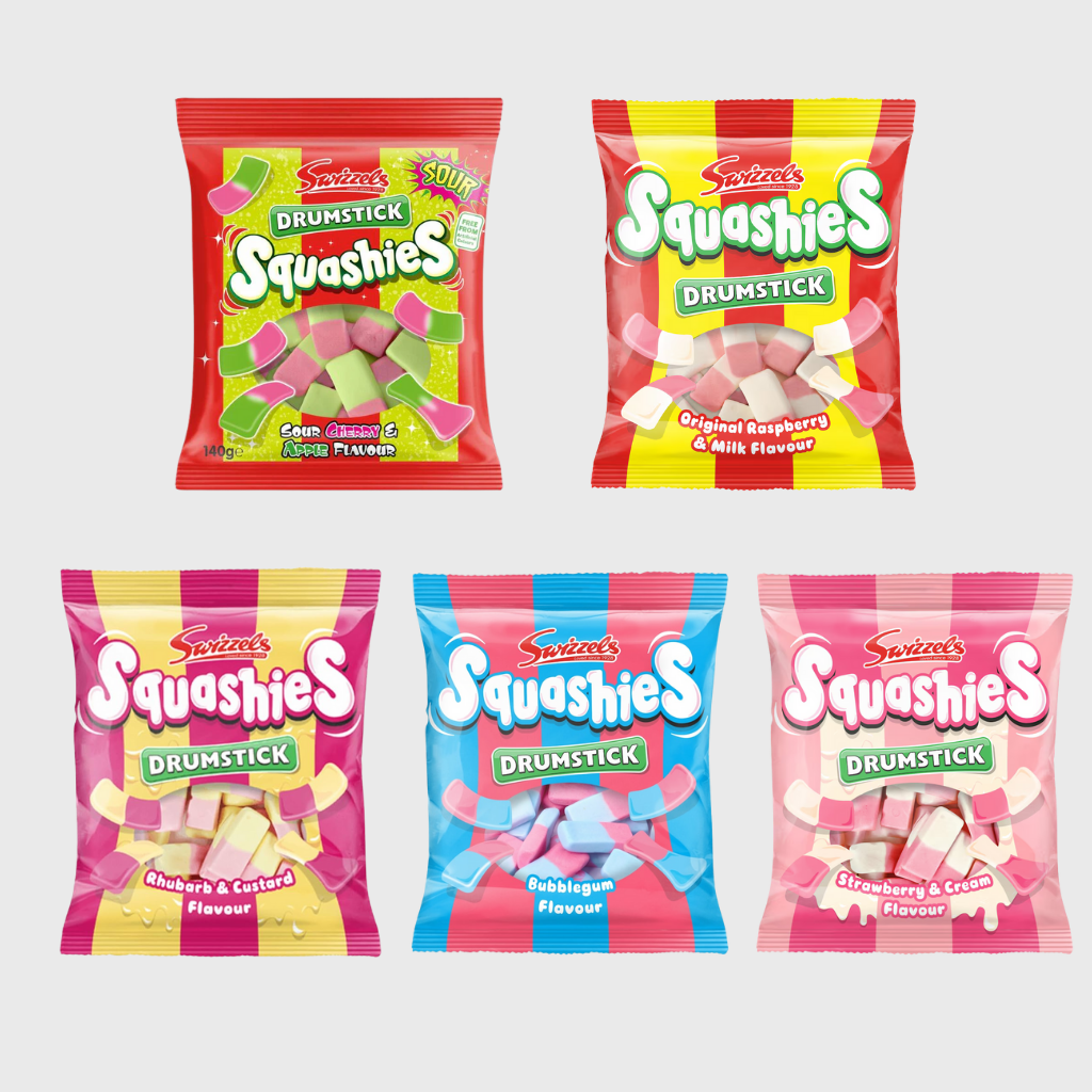 Swizzels Squashies Variety Pack - 5 Flavors | British Pantry Co.