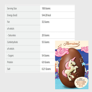 Thorntons Milk Chocolate Unicorn Easter Egg - 151g