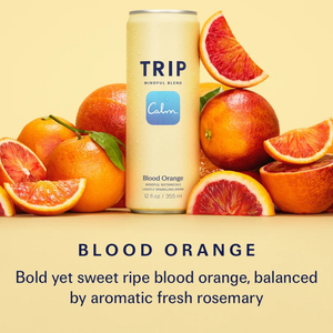 Trip Mindful Blend Blood Orange & Rosemary Non-Alcoholic Adaptogen Mocktail Seltzer Drink - 250ml