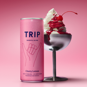 Trip Mindful Blend Cherry Lemon Non-Alcoholic Adaptogen Mocktail Seltzer Drink - 250ml