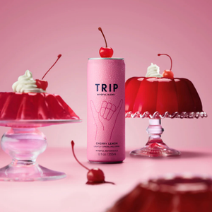 Trip Mindful Blend Cherry Lemon Non-Alcoholic Adaptogen Mocktail Seltzer Drink - 250ml