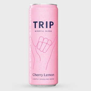 Trip Mindful Blend Cherry Lemon Non-Alcoholic Adaptogen Mocktail Seltzer Drink - 250ml