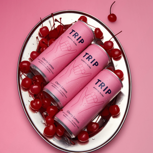 Trip Mindful Blend Cherry Lemon Non-Alcoholic Adaptogen Mocktail Seltzer Drink - 250ml