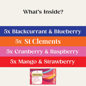 Twinings Fruit Selection Tea Variety Box - 20 Teabags