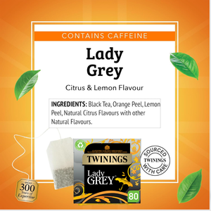 Twinings Lady Grey Tea - 80 Teabags