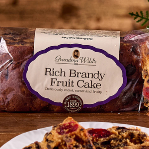 Grandma Wild's Rich Fruit Cake with Brandy - 350g