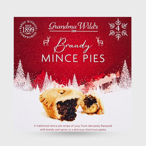 Grandma Wild's Brandy Mince Pies - 4 pack / 280g