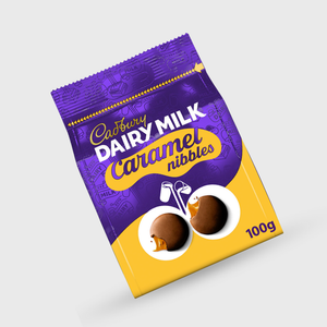 Cadbury Caramel Nibbles Pouch Bag - 100g
