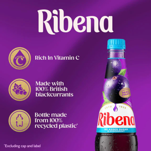 Ribena Blackcurrant Cordial Concentrate - 850ml