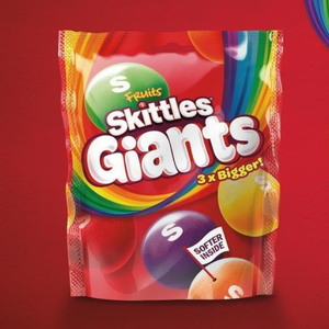 Skittles Giants Original Flavours Pouch Bag - 132g