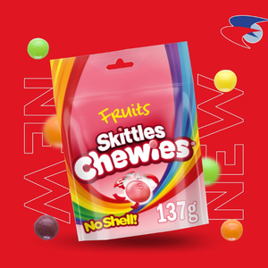 Skittles Chewies Fruit Flavoured Sweets Pouch Bag - 137g