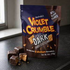 Violet Crumble Honeycomb Cubes Dark Chocolate 170g
